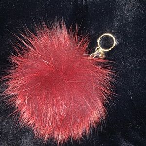 Michael Kors Cahrms Furbfaux fur Pom Pom keychain
